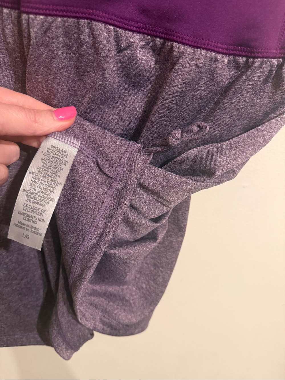 Champion Purple & Gray Seamless Sports Tank with Built-In Support - Picture 6 of 9